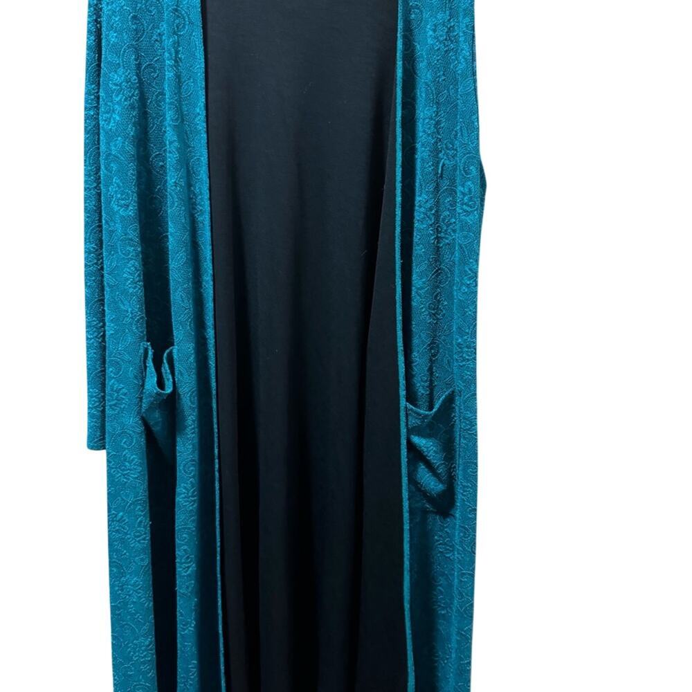 LuLaRoe Teal and Black Cardigan